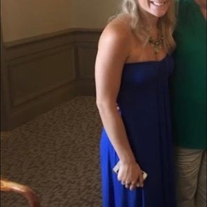 Royal blue maxi dress